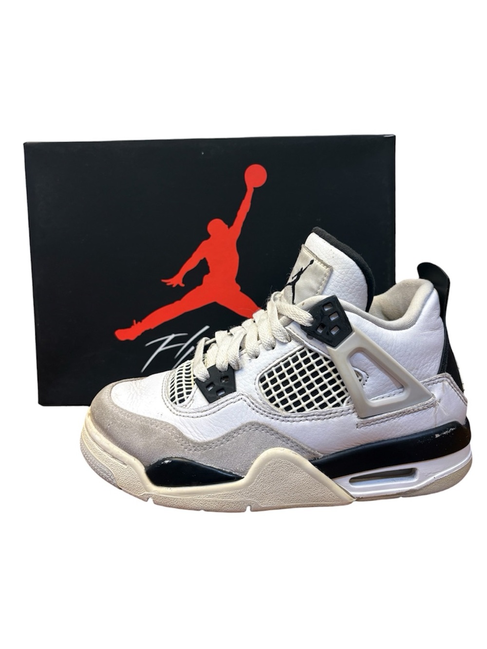 Air Jordan 4 Retro GS "Military Black" - Size 3.5Y / 5 to 5.5 Women’s